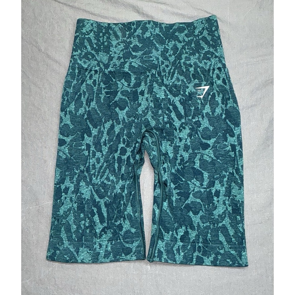 GYMSHARK ADAPT FLECK X WHITNEY SEAMLESS SHORTS XS Green